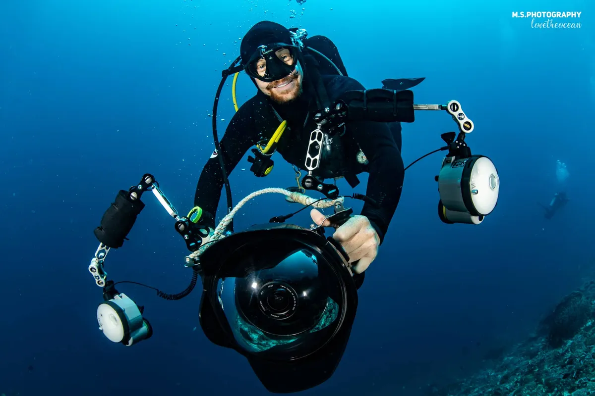 Magnus Larsson professional underwater photographer portrait